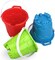 Summer Beach Sand Toy Bucket Gear For Kids Adult, 7" Plastic Beach Castle Mold Buckets, Sand Pail Water Bucket for Summer Party Fishing, Space Saving Outdoor Waterpot for Garden Camping Accessory (3PCS)